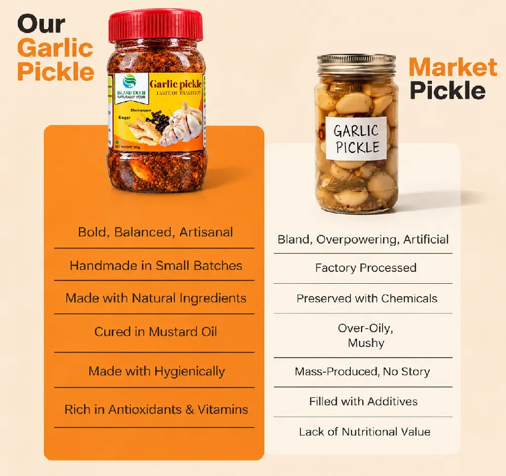 Our garlic pickle difference